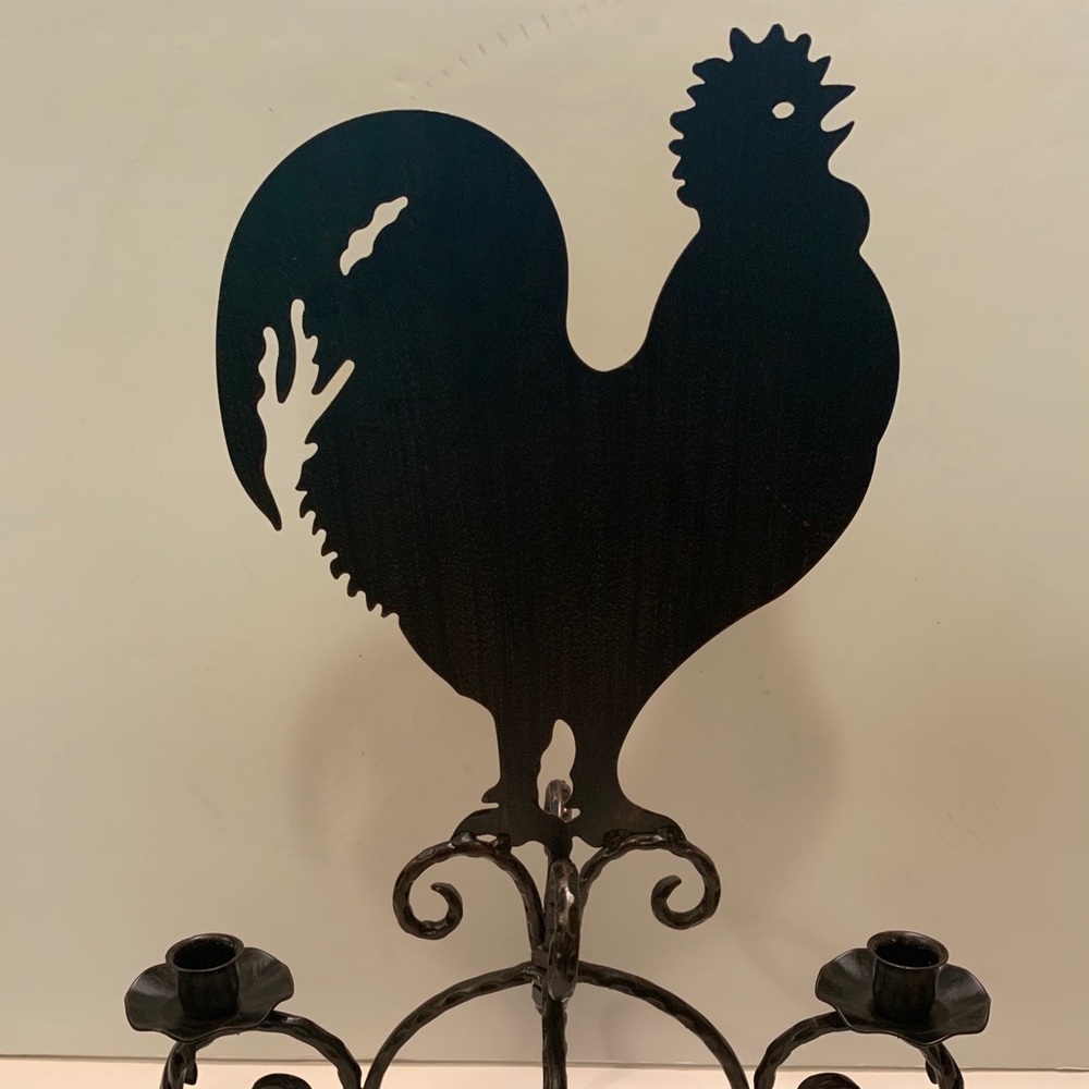 SOUTHERN LIVING AT HOME ROOSTER CANDELABRA.